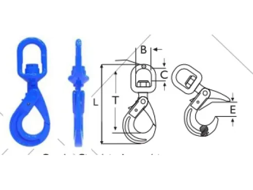 Gancho Giratório Automático Com Rolamento GRAU 10